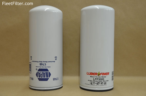 Side View - Heavy Duty NapaGold Oil Filter vs Heavy Duty Luberfiner