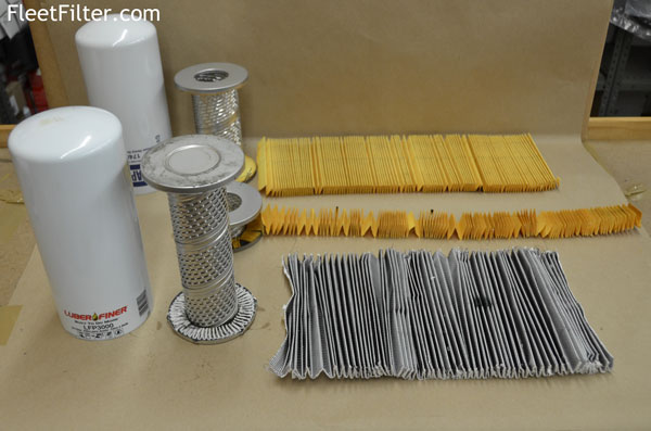 Filter Disassembled - Heavy Duty NapaGold Oil Filter vs Heavy Duty Luberfiner