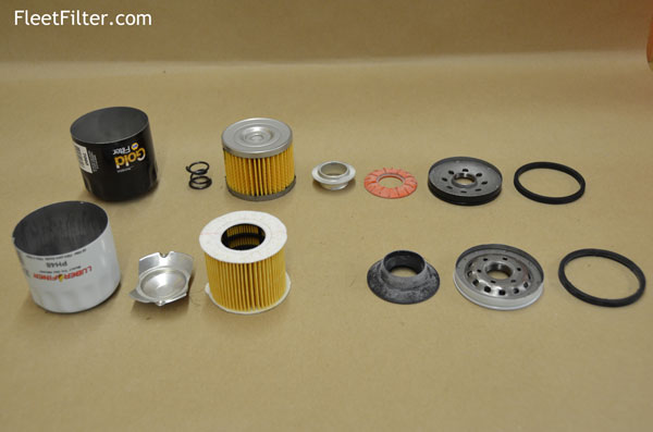 Parts Exploaded - NapaGold Oil Filter vs Luberfiner